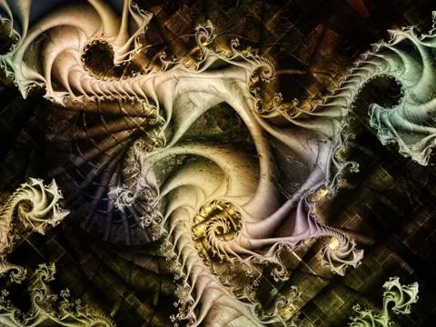 Elements of Fractal Motion Stockillustratie
