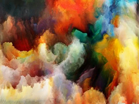 Elements of Fractal Turbulence 스톡 일러스트