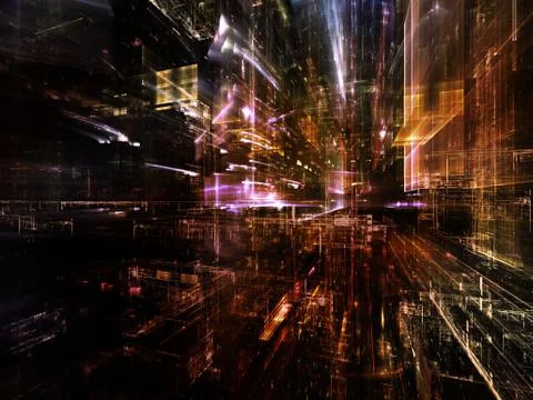 Elements of Fractal World Illustrazione stock