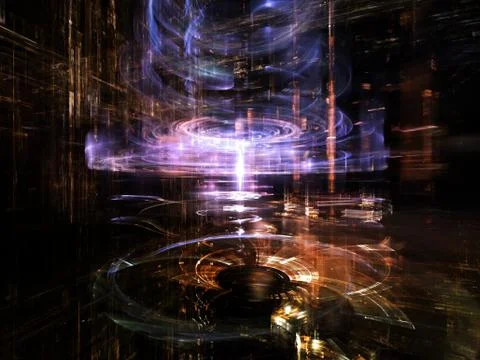 Elements of Fractal World Stockillustratie