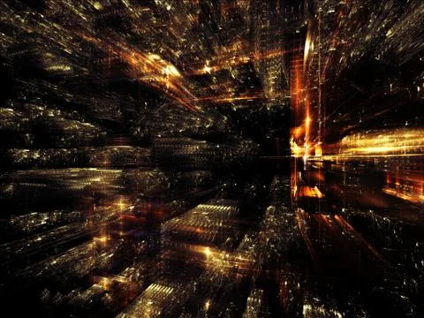 Elements of Fractal World イラスト素材