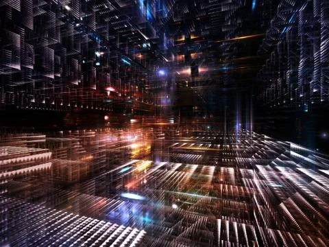 Elements of Fractal World Illustrazione stock