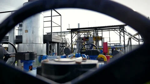 Elements of the gas drying station Stock Footage 142495925
