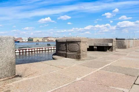 Elements of granite architecture. Stock Photos