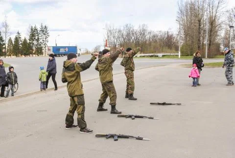 Elements of hand-to-hand combat. Foto stock
