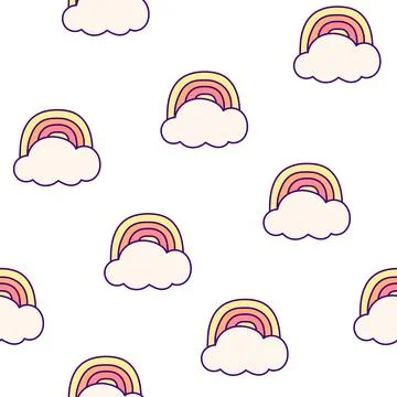 Elements happy lifestyle. Seamless pattern. Stock Illustration