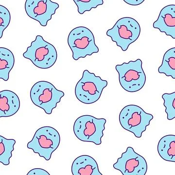 Elements happy lifestyle. Seamless pattern. Stock Illustration