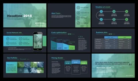 Elements for infographics and presentation templates. 스톡 일러스트