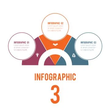 Elements of Infographics Conceptual Cyclic Processes Possible to Use for Work 스톡 일러스트