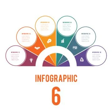 Elements of Infographics Conceptual Cyclic Processes Possible to Use for Work Stock Illustration