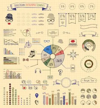 Elements of Infographics Stock Illustration