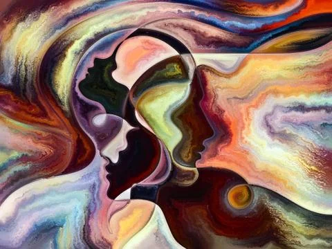 Elements of Inner Colors 스톡 일러스트