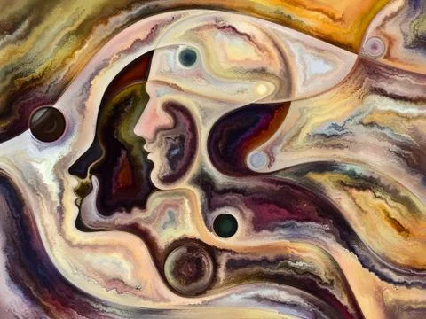 Elements of Inner Colors Stock Illustration