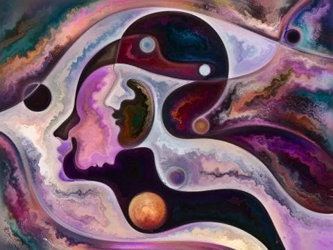 Elements of Inner Colors Stock Illustration