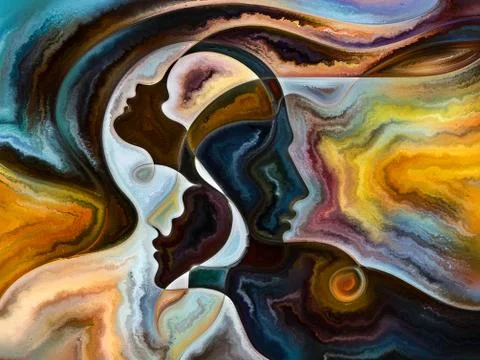 Elements of Inner Colors Stock Illustration