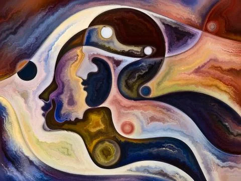 Elements of Inner Colors Stock Illustration