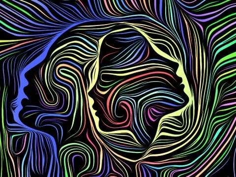 Elements of Inner Lines Stock Illustration