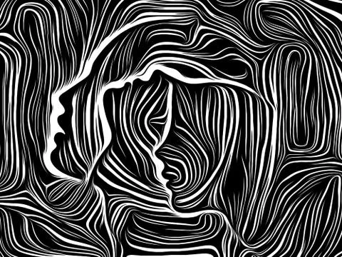 Elements of Inner Lines Stock Illustration