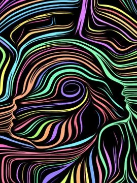 Elements of Inner Lines Stock Illustration