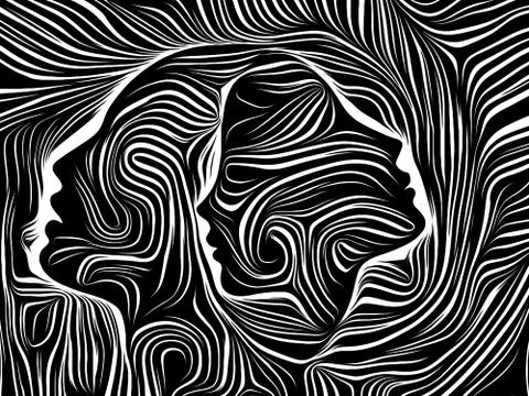 Elements of Inner Lines Stock Illustration