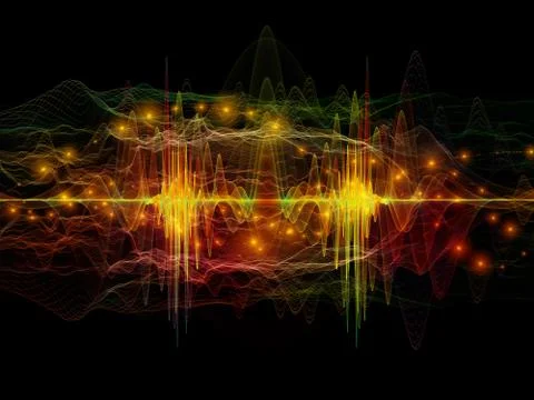 Elements of Light Wave Stock Illustration
