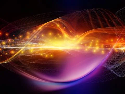 Elements of Light Wave 스톡 일러스트