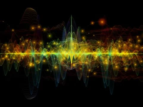 Elements of Light Wave 스톡 일러스트