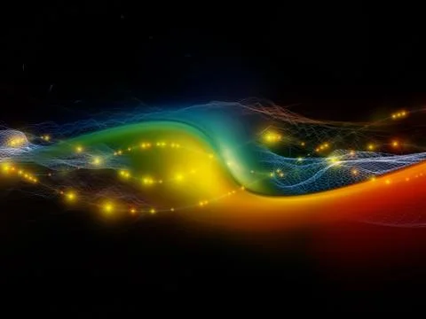 Elements of Light Wave Stock Illustration