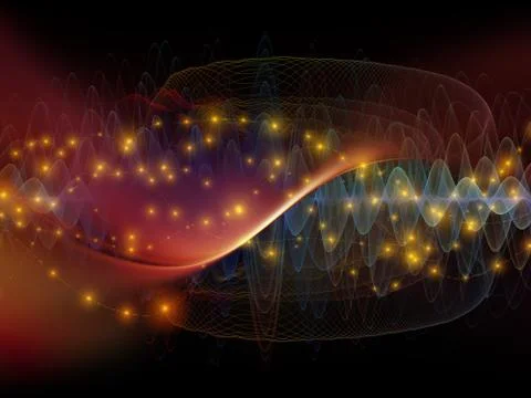 Elements of Light Wave Stock Illustration