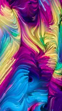 Elements of Liquid Color Free Stock Illustration