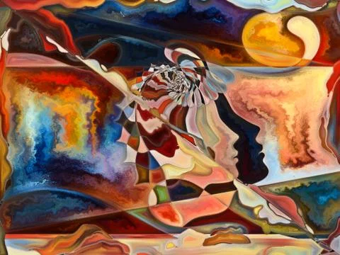 Elements of Living Canvas 스톡 일러스트
