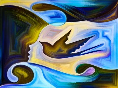 Elements of Living Canvas Stock Illustration