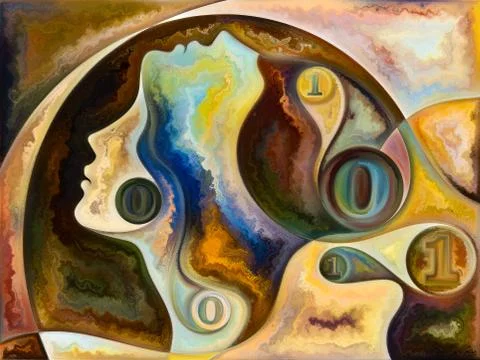 Elements of Living Canvas Stock Illustration