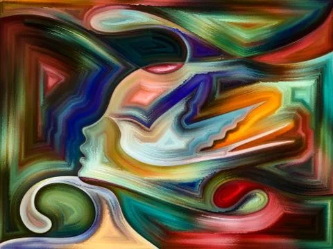 Elements of Living Canvas Stockillustratie