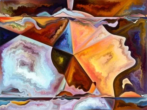 Elements of Living Canvas Stock Illustration
