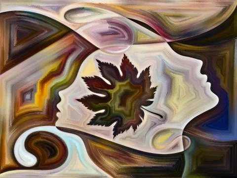 Elements of Living Canvas Stockillustratie