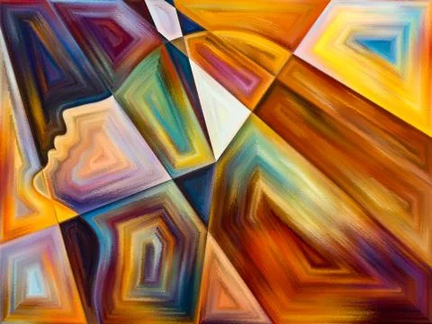 Elements of Living Canvas Stock Illustration