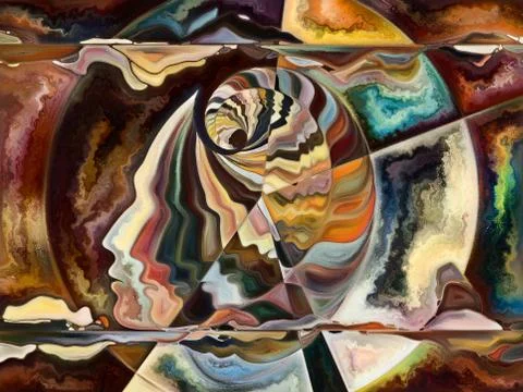 Elements of Living Canvas Stock Illustration