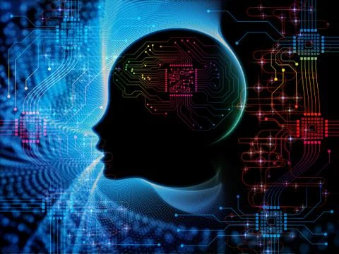 Elements of Machine Consciousness Stock Illustration