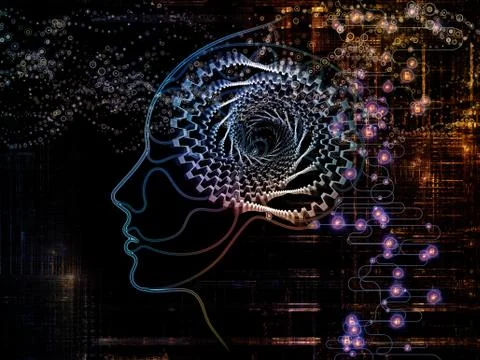 Elements of Machine Consciousness Stock Illustration