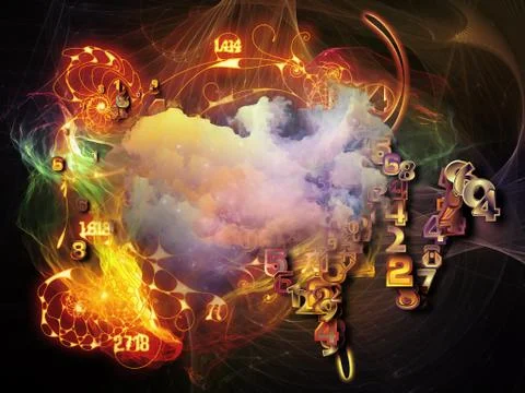 Elements of Math Visualization Illustrazione stock