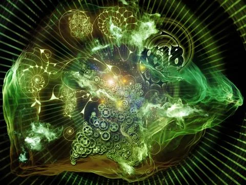 Elements of Math Visualization Stock Illustration