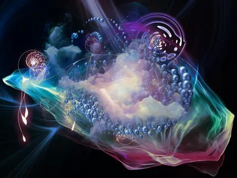 Elements of Math Visualization Stock Illustration