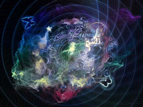 Elements of Math Visualization Illustrazione stock