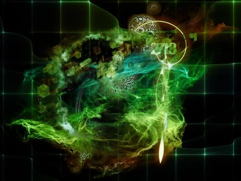 Elements of Math Visualization Illustrazione stock