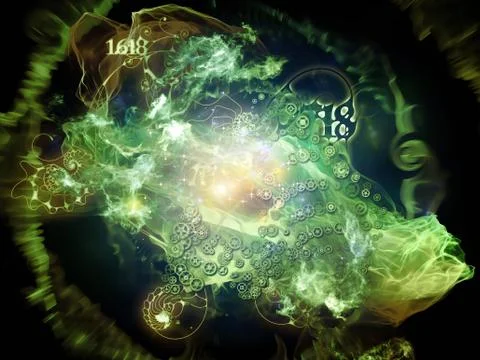 Elements of Math Visualization Stock Illustration