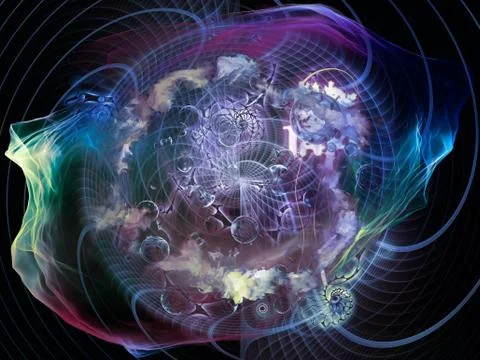 Elements of Math Visualization Illustrazione stock