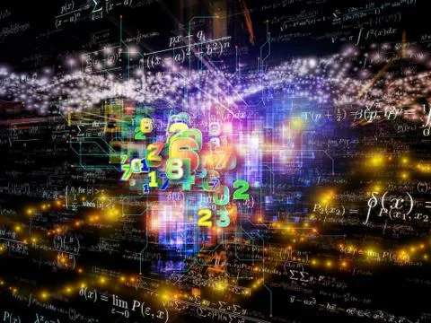 Elements of Mathematics Stock Illustration