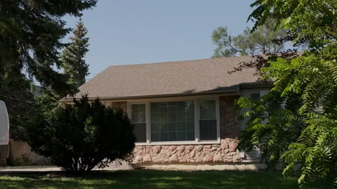 Elements of Middle class suburban American home with typical modern design Stock Footage 247467726