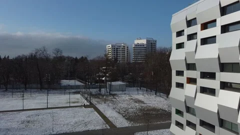 Elements of modern architecture. Shooting the building. Stock Footage 144866987